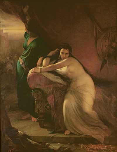 Het berouw van Delilah, 1862 door Louis Gallait